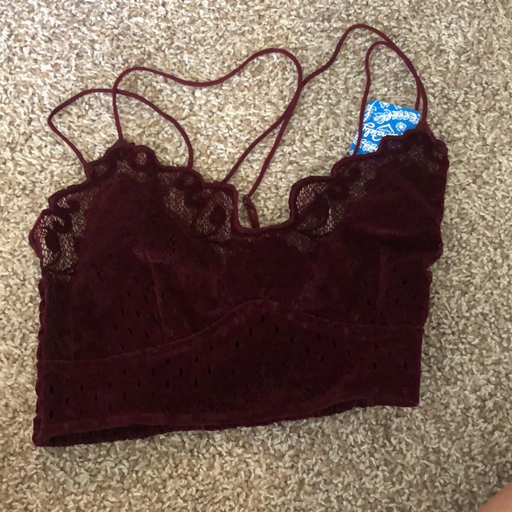 Red Velvet Adela Bralette Free People